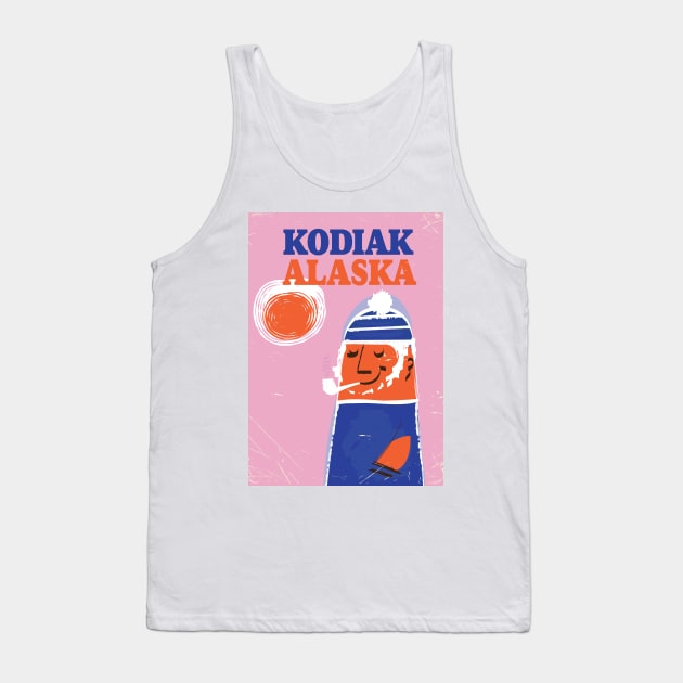 Kodiak, Alaska Fishing poster Tank Top by nickemporium1